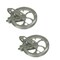 Ben-Mor Inc Laundry Clothesline Pulley Wheel Rustproof Zinc 6 1/2" Pack of 2